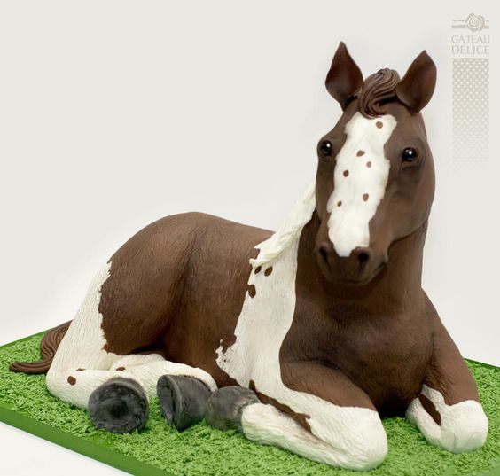 Horse Shaped Cake